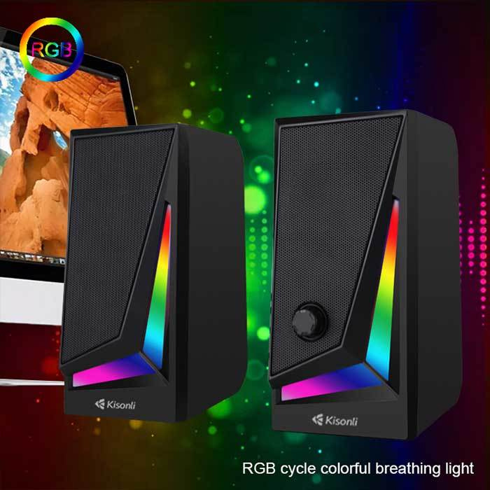 Kisonli X Rgb Light Usb Speaker Price In Bd Techlandbd